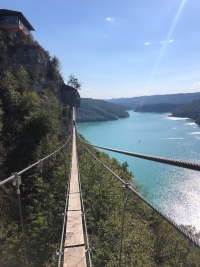 Via ferrata Le Regardoir Lac de Vouglans Jura